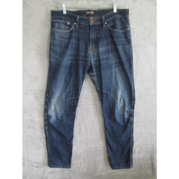 DUER Men’s Performance Denim Jeans 34x32 Slim Fit Stretch Blue Wash Pants - Picture 1 of 10